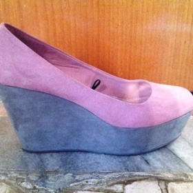 Růžové wedges/ boty na klínku H&M - foto č. 1