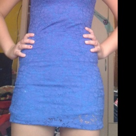 Modré šaty neznačková