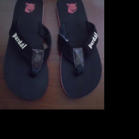 Černé pánské žabky Pardál