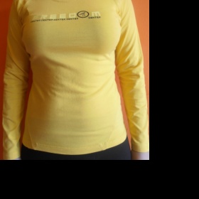 Žluté tričko s dlouhým rukávem Benter - foto č. 1