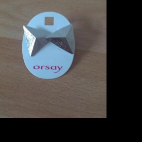 Stříbrné náušnice - pyramidy Orsay - foto č. 1
