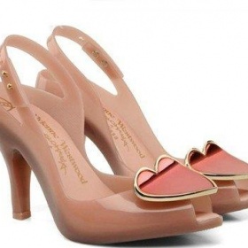 Růžové lodičky se srdcem Melissa Vivienne westwood - foto č. 1