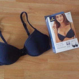 Modrá push - up podprsenka Tchibo