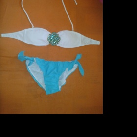 Bílo - modré plavky neznačková