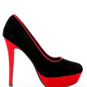 Černo - černé lodičky neznačkové