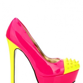 Růžovo - žluté lodičky  -