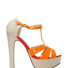 Barevné lodičky na vysokém podpatku  -