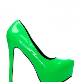 Zelené lodičky - platforma . -