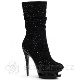 Polokozačky s platformou a vyšším podpatkem