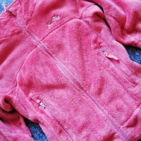 Růžová mikina Chlupatka