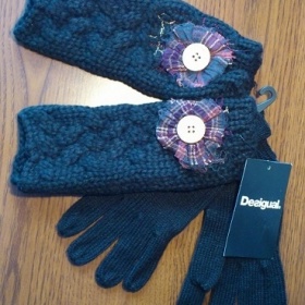 Černé rukavice Desigual - foto č. 1