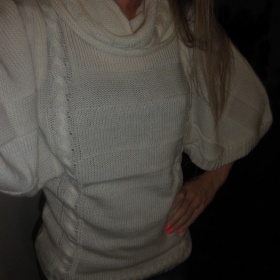 Smetanové pončo / rolák / svetr Bonprix - foto č. 1