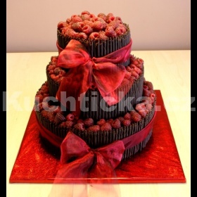 Čokoládový trubičkový dort