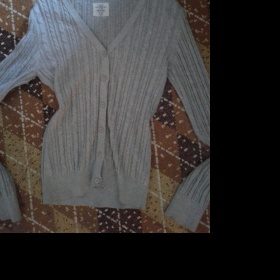 Šedý knitted cardigan H&M