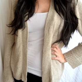 Béžový cardigan neznačkový - foto č. 1