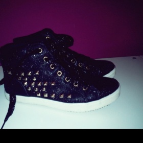 Černé boty třpytivé Jannis shoes