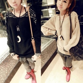 Barevný perlový svetr Ioffer