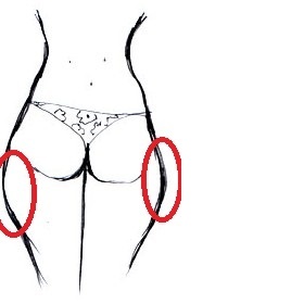 Cviky pro zbavení "bouliček" pod zadkem