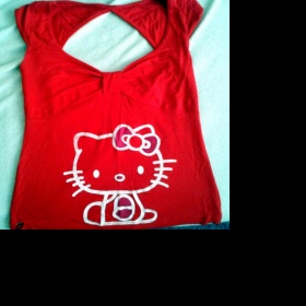 Červené tričko Hello Kitty