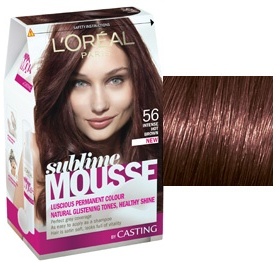 Loreal sublime mousse - 56 - svůdný ohnivý kaštan