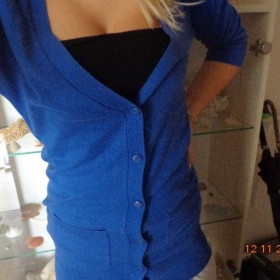 Královsky modrý delší svetřík Atmosphere - foto č. 1