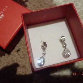 Stříbrné náušnice Presence