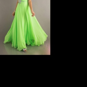 Neonové společenské šaty