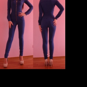 Modrý dámský overal Met In Jeans - foto č. 1