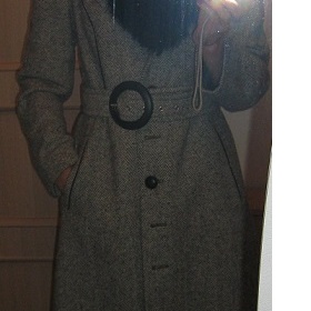 Šedý zimní kabát Yves Tanguy - foto č. 1