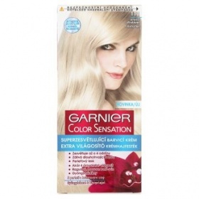 Zesvětlovač Syoss 13 - 0 a barva Garnier 111 stříbrná ultrablond