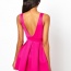 Růžové/černé šaty výstřihem ve tvaru V Asos/Oh my love - foto č. 2