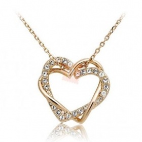 Přívěšek dva propletené kroužky