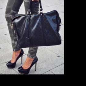 Dámské army kalhoty typu slim