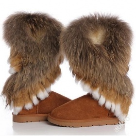 Dámské sněhule s kožíškem