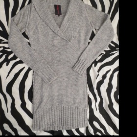 Šedý dlouhý svetr Tom Tailor