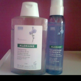 Lněný šampon+objemový sprej Klorane - foto č. 1