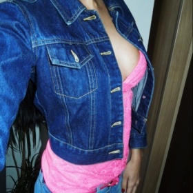 Modrá džínová bunda H&M - foto č. 1