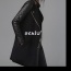 Černý kabát s koženými rukávmi Sheinside - foto č. 3