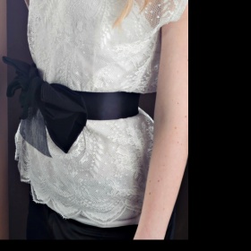 Bílé krajkové triko Amisu - New Yorker - foto č. 1