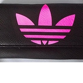Černá růžová peněženka Adidas