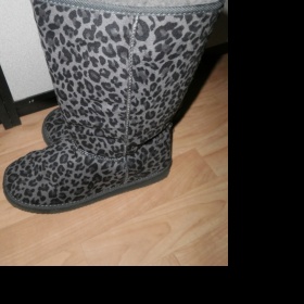 Šedivé leopardí válenky 39