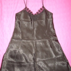 Košilka černý satén