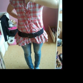 Červená košile, tunika neznačková