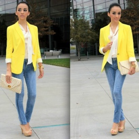 žluté sako Zara - foto č. 1