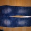 Modré roztrhané džíny neznačkové - foto č. 2