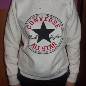 Bílá mikina Converse - foto č. 1