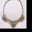 Zlatý vintage náhrdelník s kameny neznačková - foto č. 3