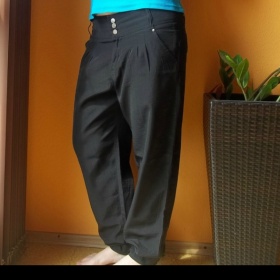 Černé harémové kalhoty Takko - foto č. 1