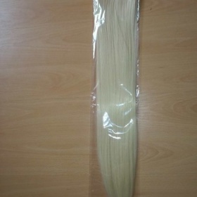 Blond clip in culík, dlouhý cca 60cm odstín 613 blond neznačková - foto č. 1