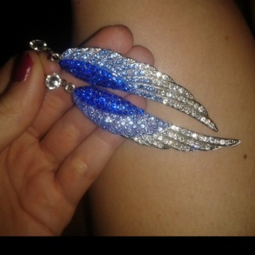 Stříbrné náušnice Angel